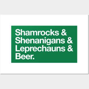 St. Patrick's Day Words Posters and Art